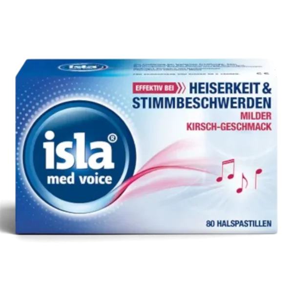 isla® med voice Halspastillen bei Heiserkeit & Stimmbeschwerden – 80 Stück