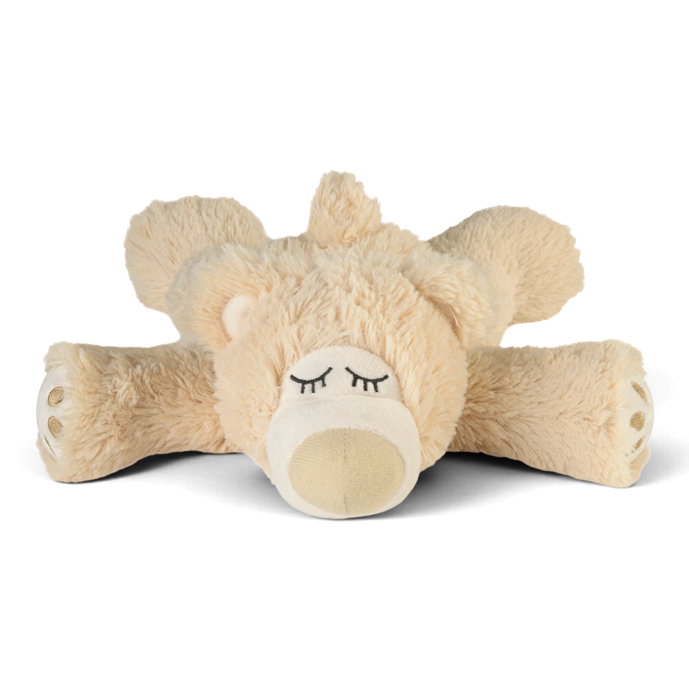 Warmies® Sleepy Bear beige – kuscheliges Wärmetier mit Naturfüllung