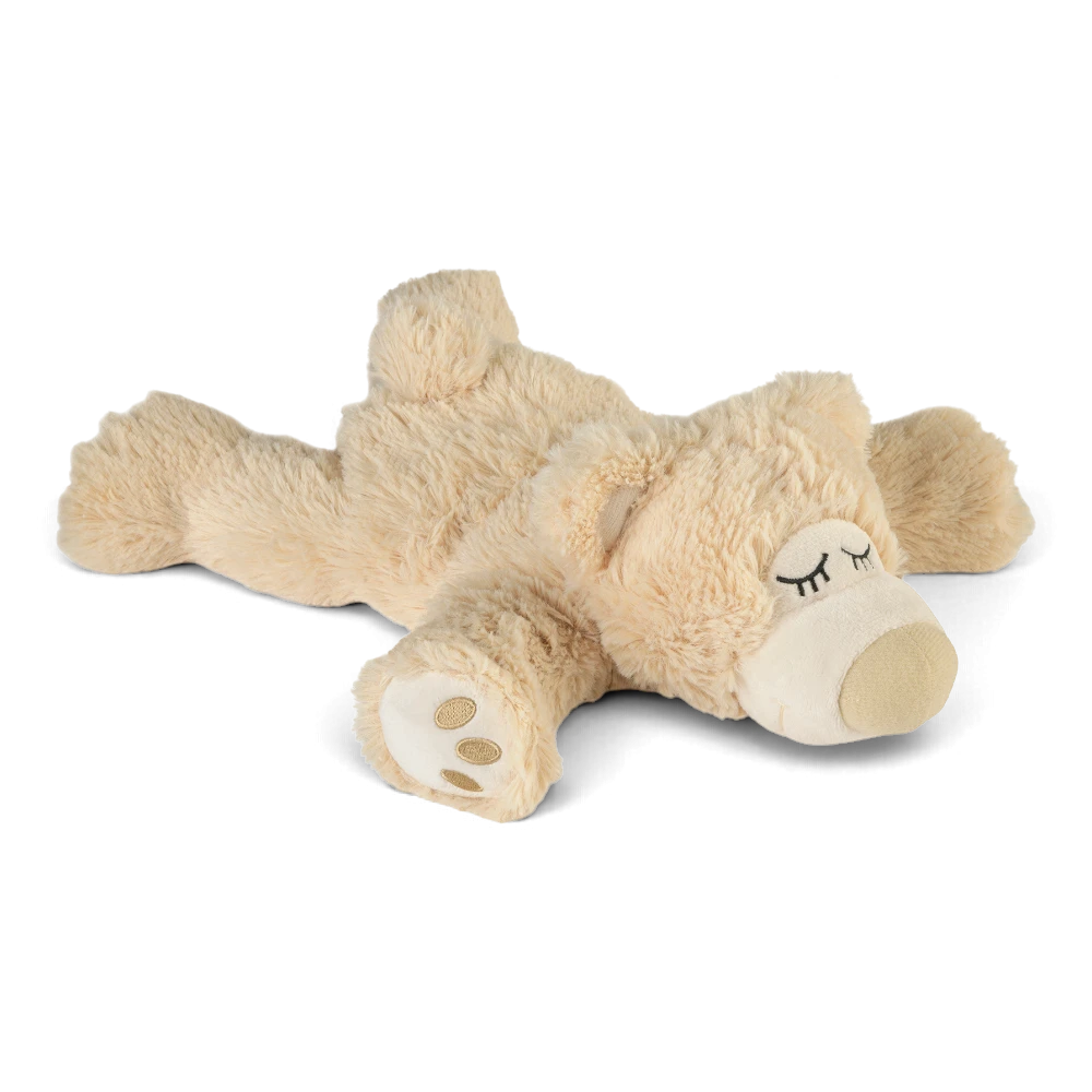 Warmies® Sleepy Bear beige – kuscheliges Wärmetier mit Naturfüllung – Bild 3