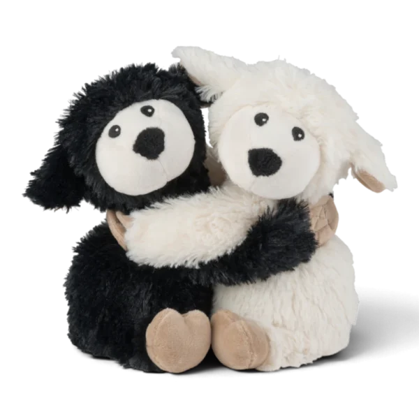 Warmies® Kuschel-Freunde Schafe s/w – zwei kuschelige Wärmetiere