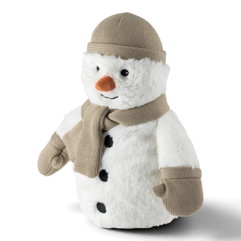 Warmies® Schneemann – kuscheliges Wärmetier mit Naturfüllung